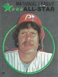 1982 Topps Stickers #123 Mike Schmidt Front