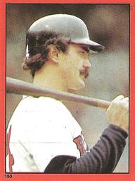 1982 Topps Stickers #153 Dwight Evans Front