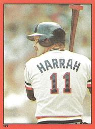 1982 Topps Stickers #177 Toby Harrah Front