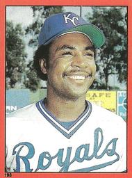 1982 Topps Stickers #193 Frank White Front