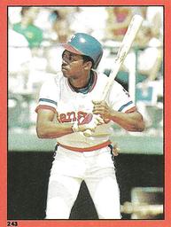 1982 Topps Stickers #243 Mickey Rivers Front