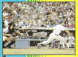 1982 Topps Stickers #258 1981 World Series Game 4 Front