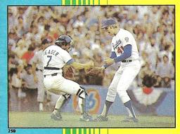 1982 Topps Stickers #259 1981 World Series Game 5 Front