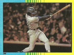 1982 Topps Stickers #260 1981 World Series Game 6 Front