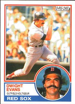 1983 O-Pee-Chee #135 Dwight Evans Front