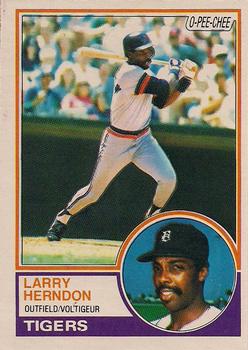 1983 O-Pee-Chee #13 Larry Herndon Front