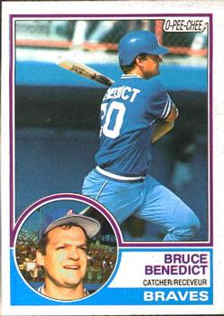 1983 O-Pee-Chee #204 Bruce Benedict Front