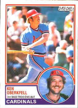 1983 O-Pee-Chee #206 Ken Oberkfell Front