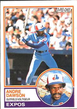 1983 O-Pee-Chee #303 Andre Dawson Front
