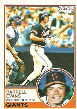 1983 O-Pee-Chee #329 Darrell Evans Front