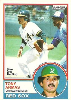 1983 O-Pee-Chee #353 Tony Armas Front