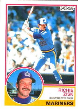 1983 O-Pee-Chee #368 Richie Zisk Front