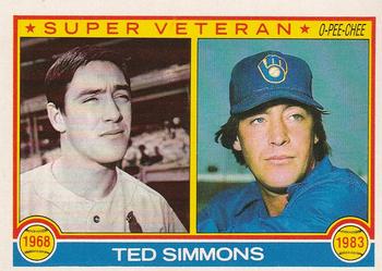 1983 O-Pee-Chee #33 Ted Simmons Front