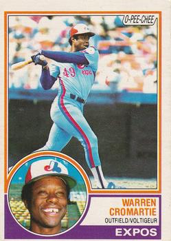 1983 O-Pee-Chee #351 Warren Cromartie Front