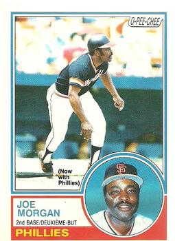 1983 O-Pee-Chee #81 Joe Morgan Front