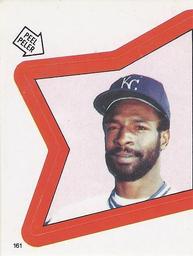 1983 O-Pee-Chee Stickers #161 Willie Wilson Front