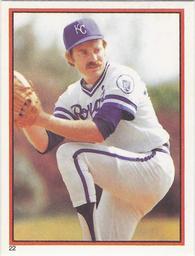 1983 O-Pee-Chee Stickers #22 Dan Quisenberry Front