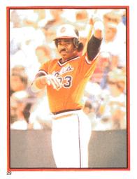 1983 O-Pee-Chee Stickers #29 Eddie Murray Front