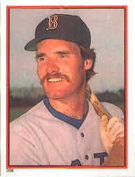 1983 O-Pee-Chee Stickers #308 Wade Boggs Front