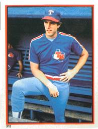 1983 O-Pee-Chee Stickers #312 Dave Hostetler Front