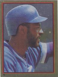 1983 O-Pee-Chee Stickers #73 Willie Wilson Front