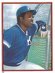 1983 Topps Stickers #75 Hal McRae Front