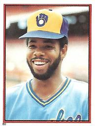 1983 Topps Stickers #80 Cecil Cooper Front