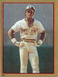 1983 Topps Stickers #103 Rickey Henderson Front