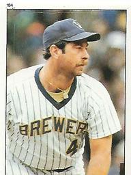 1983 Topps Stickers #184 Mike Caldwell Front