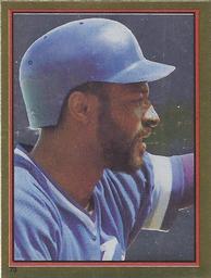 1983 Topps Stickers #73 Willie Wilson Front