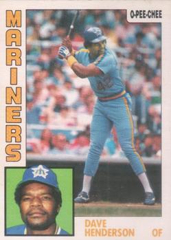 1984 O-Pee-Chee #154 Dave Henderson Front