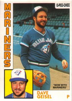 1984 O-Pee-Chee #256 Dave Geisel Front