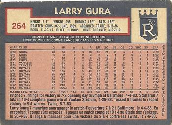 1984 O-Pee-Chee #264 Larry Gura Back