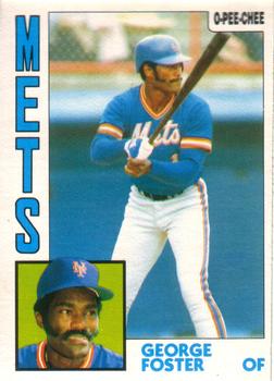 1984 O-Pee-Chee #350 George Foster Front
