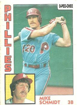 1984 O-Pee-Chee #361 Mike Schmidt Front