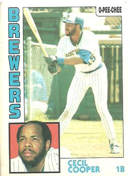 1984 O-Pee-Chee #43 Cecil Cooper Front
