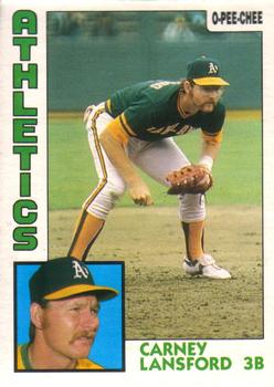 1984 O-Pee-Chee #59 Carney Lansford Front