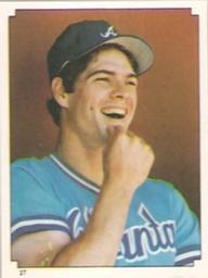 1984 O-Pee-Chee Stickers #27 Dale Murphy Front