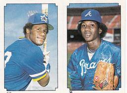 1984 O-Pee-Chee Stickers #36 / 347 Pascual Perez / Ricky Nelson Front
