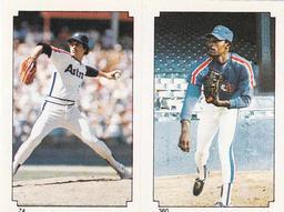 1984 O-Pee-Chee Stickers #74 / 360 Frank DiPino / Dave Stewart Front