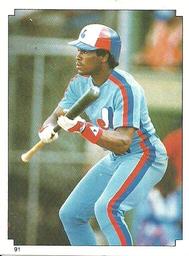 1984 O-Pee-Chee Stickers #91 Tim Raines Front