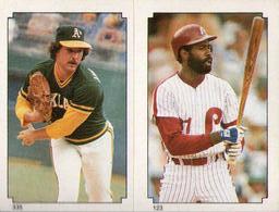 1984 O-Pee-Chee Stickers #123 / 335 Garry Maddox / Tom Underwood Front