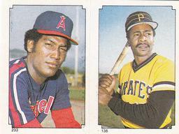 1984 O-Pee-Chee Stickers #138 / 233 Lee Lacy / Luis Sanchez Front