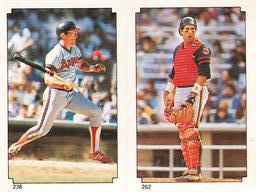 1984 O-Pee-Chee Stickers #236 / 262 Brian Downing / Ron Hassey Front
