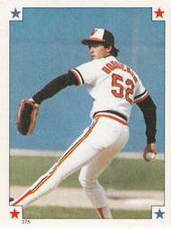 1984 O-Pee-Chee Stickers #375 Mike Boddicker Front