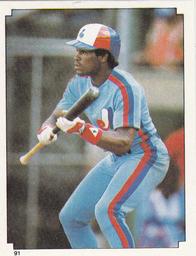 1984 Topps Stickers #91 Tim Raines Front