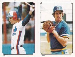 1984 Topps Stickers #94 / 348 Tim Wallach / Roy Thomas Front