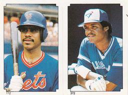 1984 Topps Stickers #112 / 372 Jose Oquendo / Jesse Barfield Front