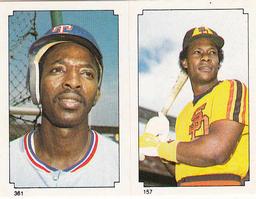 1984 Topps Stickers #157 / 361 Mickey Rivers / Bobby Brown Front