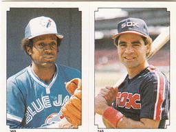1984 Topps Stickers #248 / 369 Alfredo Griffin / Julio Cruz Front